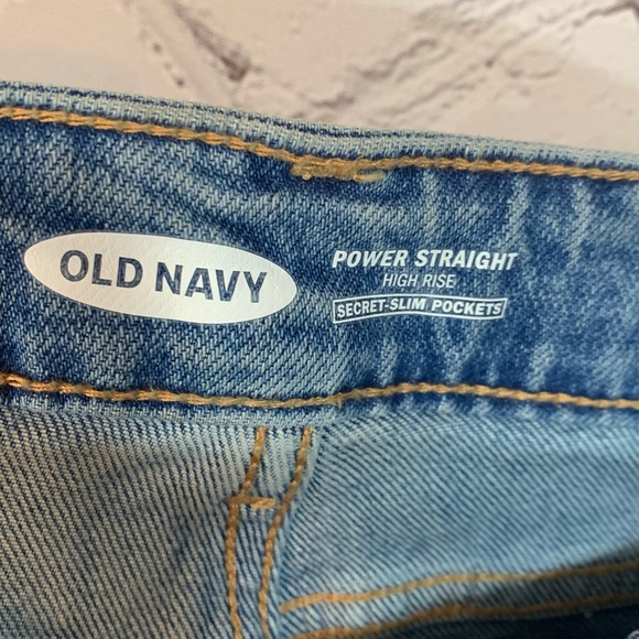 Old Navy Jeans High Rise Power Straight NWT - Picture 8 of 9